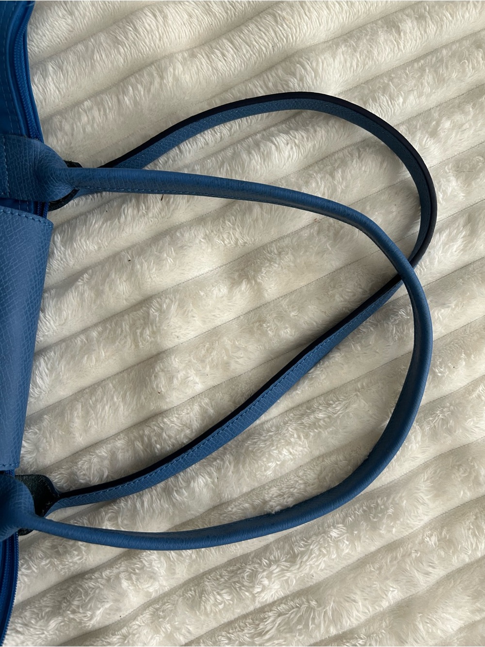 Longchamp Medium Le Pliage Blue Nylon Tote - Picture 6 of 12